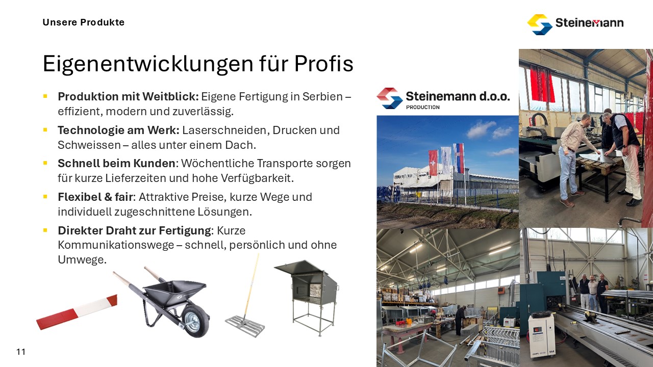 Eigene Fertigung in Serbien – effizient, modern und zuverlässig