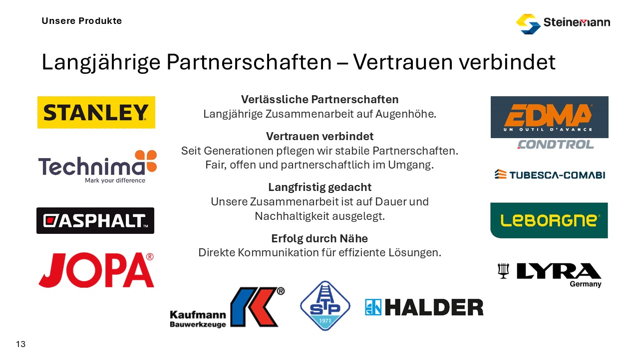 Grosse Marken im Sortiment