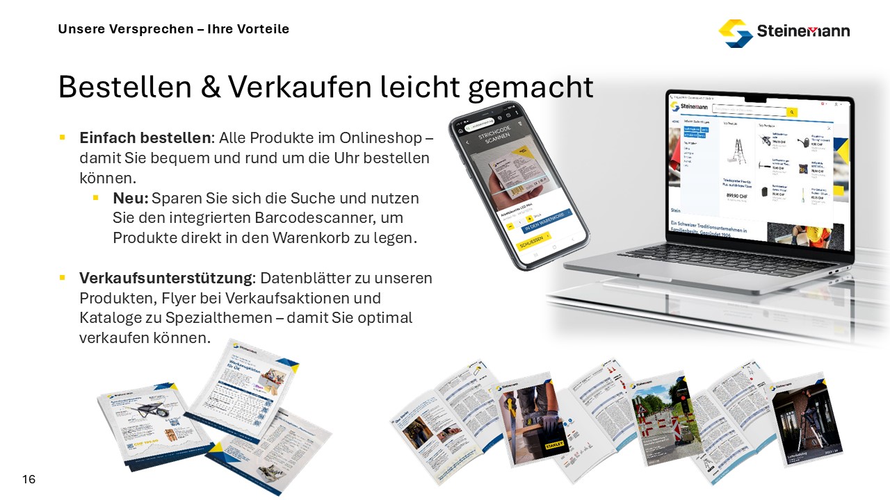 Bestellen und Verkaufen leicht gemacht