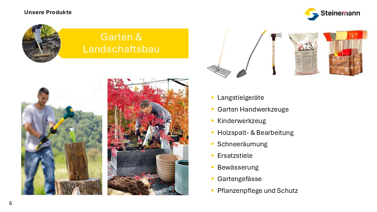 Produkte Garten und Landschaftsbau